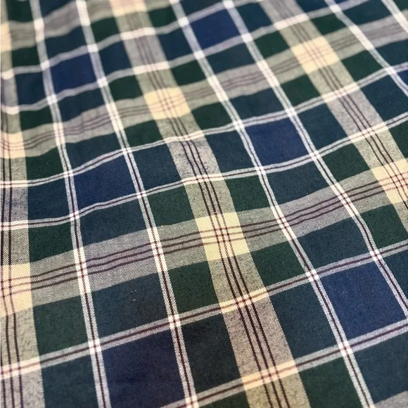 David Taylor Men's Plaid Shirt Jacket in Navy and Burgundy - Picture 6 of 9